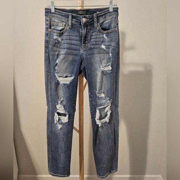 Judy Blue Denim - Judy Blue Boyfriend Jeans Blue Relaxed Fit (NWOT) Size 27